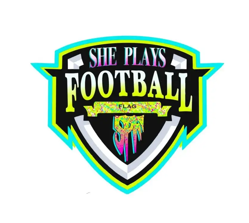 She Plays Flag Football Logo